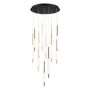 Eurofase Cumberland, Chandelier, 12-Light, 40", Mix, White Glass – Eurofase Chandeliers