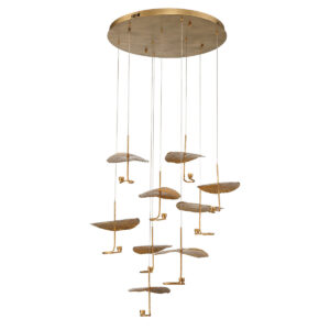 Eurofase Lagatto, Chandelier , 9-Light, 36", Oil Rubbed Bronze – Eurofase Chandeliers