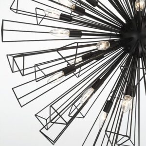 Eurofase Dendelio, Chandelier , 35-Light, 54", Matte Black – Eurofase Chandeliers