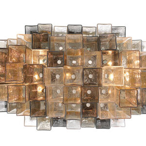 Eurofase Altesa, Flush Mount, 10-Light, 17", Chrome, Mixed Glass – Eurofase Flush Mounts