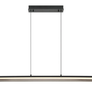 Eurofase Neoness, Chandelier, 4-Light, 67", Matte Black, Smoked Glass – Eurofase Chandeliers