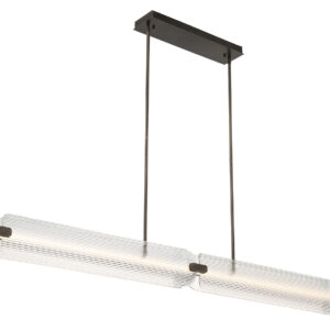 Eurofase Neoness, Chandelier, 4-Light, 67", Matte Black, Smoked Glass – Eurofase Chandeliers
