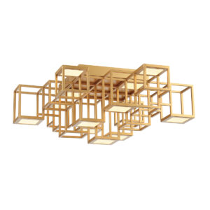 Eurofase Ferro, Flush Mount , 13-Light, 25", Matte Gold – Eurofase Flush Mounts