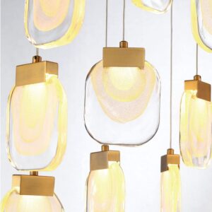 Eurofase Paget, Chandelier, 31-Light, 39", Chrome, Clear Glass – Eurofase Chandeliers