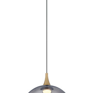Eurofase Iissa, Pendant, 6", Matte Black, Smoked Glass – Eurofase Pendants