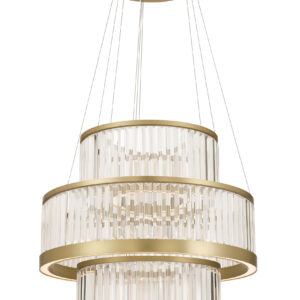 Eurofase Empra, Chandelier, 5-Light, 47", Gold, Clear Crystal – Eurofase Chandeliers