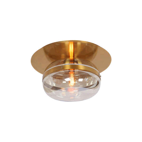 Eurofase Nottingham, Flush Mount, 14", Antique Brass, Amber Glass – Eurofase Flush Mounts