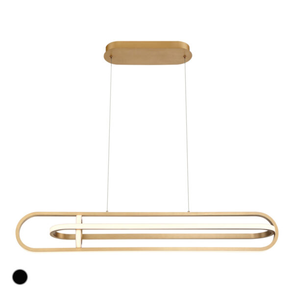 Eurofase Demark, Chandelier , 42", Matte Gold – Eurofase Chandeliers