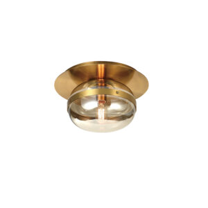 Eurofase Nottingham, Flush Mount, 14", Antique Brass, Amber Glass – Eurofase Flush Mounts