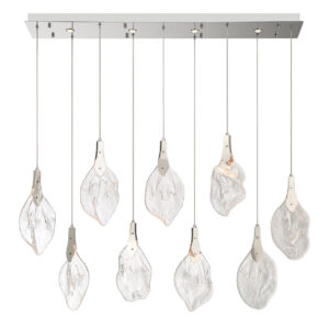 Eurofase Jateo, Chandelier, 13-Light, 51", Polished Nickel, Clear Glass – Eurofase Chandeliers