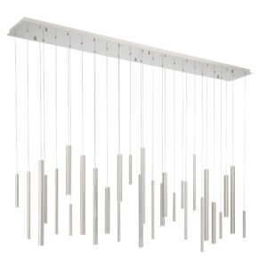 Eurofase Santana, Chandelier , 30-Light, 72", Satin Nickel – Eurofase Chandeliers