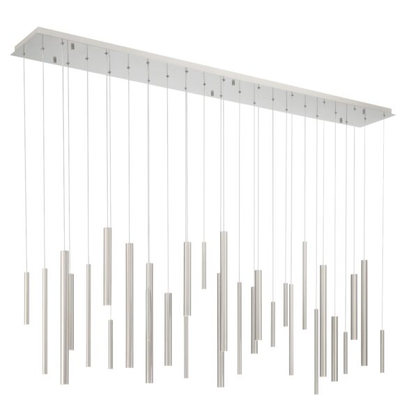 Eurofase Santana, Chandelier , 30-Light, 72", Satin Nickel – Eurofase Chandeliers