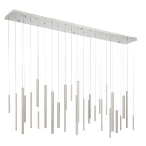 Eurofase Santana, Chandelier , 30-Light, 72", Satin Nickel – Eurofase Chandeliers