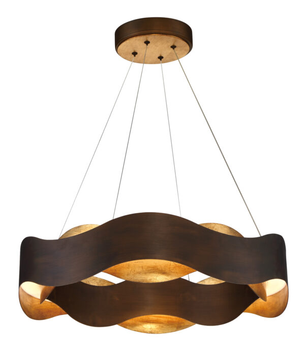Eurofase Vaughan, Pendant, 24", Bronze-Gold Mix, Gold Steel – Eurofase Pendants