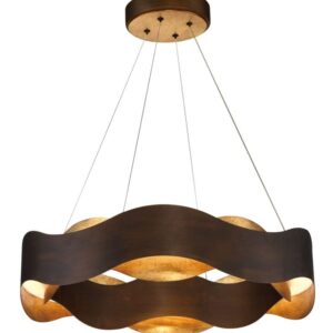 Eurofase Vaughan, Pendant, 24", Bronze-Gold Mix, Gold Steel – Eurofase Pendants