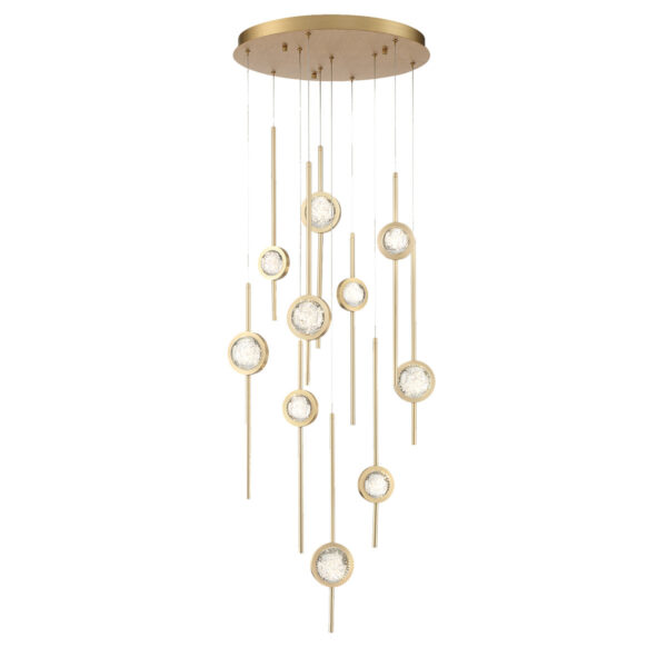 Eurofase Barletta, Chandelier , 10-Light, 24", Gold – Eurofase Chandeliers