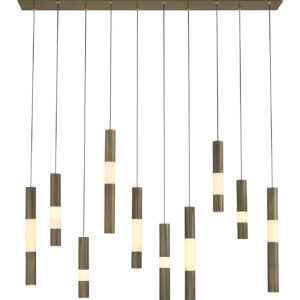 Eurofase Ronda, Chandelier , 10-Light, 50", Harlow Bronze, Alabaster – Eurofase Chandeliers
