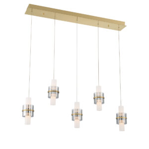 Eurofase 5-Light 42" Integrated Led Linear Chandelier – Eurofase Chandeliers