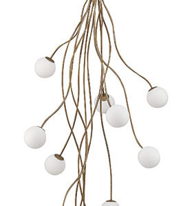 Eurofase Athena, Chandelier, 13-Light, 28", Matte Black, Opal Etched Glass – Eurofase Chandeliers