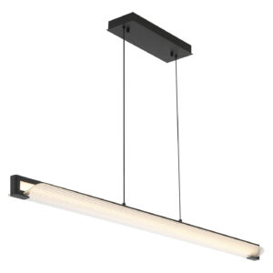 Eurofase Neoness, Chandelier, 4-Light, 67", Matte Black, Smoked Glass – Eurofase Chandeliers