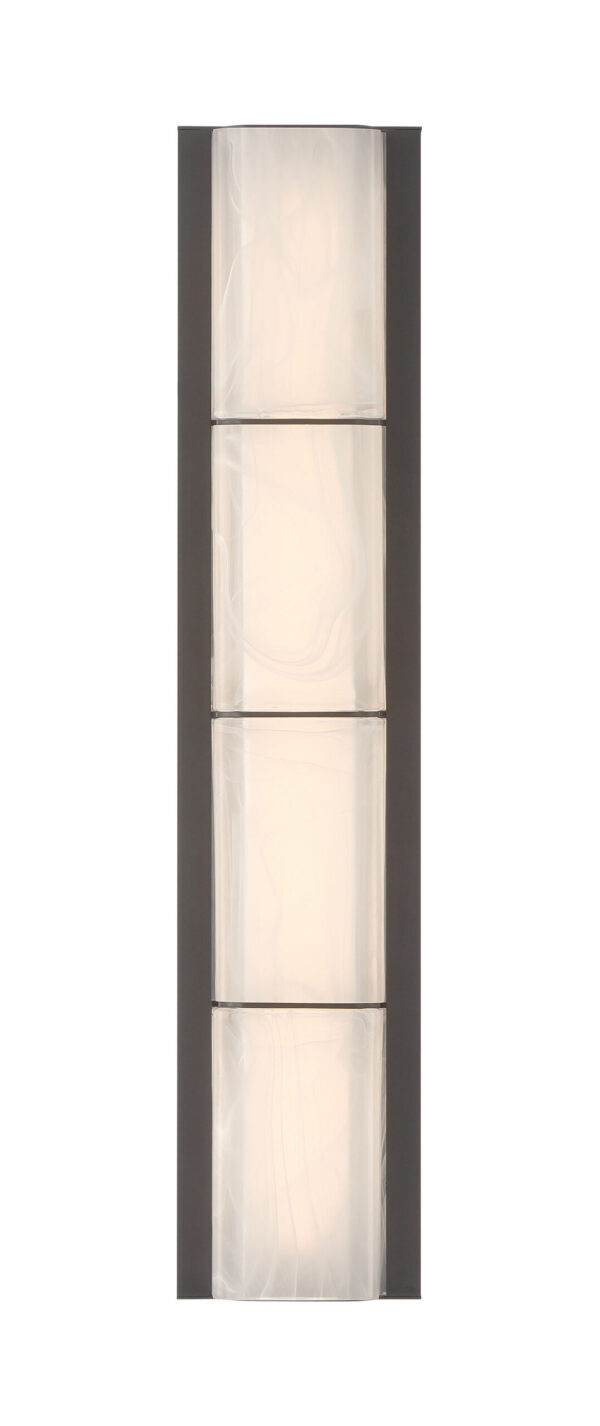 Eurofase Gibraltar, Outdoor, 25", Sand Bronze, White Strie Glass – Eurofase Outdoor