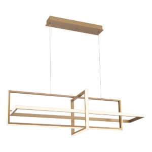 Eurofase Bordo, Chandelier, 3-Light, 56", Satin Gold Paint, White Acrylic – Eurofase Chandeliers