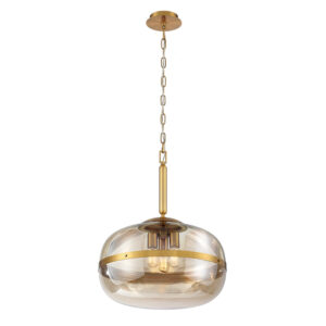 Eurofase Nottingham, Pendant, 24", Antique Brass, Amber Glass – Eurofase Pendants