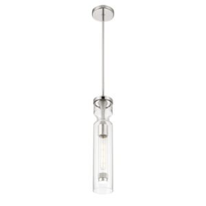 Eurofase Mistero, Pendant, 21", Satin Nickel, Clear Glass – Eurofase Pendants